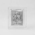 Embossed Silver-Plated Lord Ganesha Photo Frame  (1 Pc) - Sleeve Design by Nari Haat, Indian ethnic wear, women cloth...
