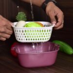 2 In 1 Basket Strainer To Rinse Various Types Of Items Like Fruits, Vegetables Etc - Image 3