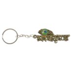 “Jai Shree Krishna” Text Metal Keychain (1 Pc) - Sleeve Design by Nari Haat, Indian ethnic wear, women clothing, ...