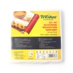 Zat-Pat Multipurpose Non-Stick Food Paper Sheets – 220 × 220 mm, 500 Sheets - Sleeve Design by Nari Haat, Indian e...