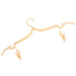 Folding Hanger with Clips for Clothes, Adjustable Hanger (1 Pc) - Sleeve Design by Nari Haat, Indian ethnic wear, wom...