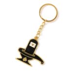 Shivling Design Golden Keychain (1 Pc) - Sleeve Design by Nari Haat, Indian ethnic wear, women clothing, designer suit