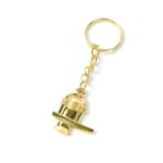 Shivling Golden Metal Keychain (1 Pc) - Sleeve Design by Nari Haat, Indian ethnic wear, women clothing, designer suit