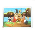 Educational Wooden Jigsaw Puzzle Board - (Mix Design / 1 Pc) - Sleeve Design by Nari Haat, Indian ethnic wear, women ...