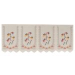 Floral Sofa Seat Runner Protector - (1 Pc / 134x28 Inch) - Sleeve Design by Nari Haat, Indian ethnic wear, women clot...