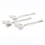 Stainless Steel Ice-Cream Spoon - (3 Pc / Set) - Sleeve Design by Nari Haat, Indian ethnic wear, women clothing, desi...