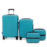 4-in-1 Luggage Set – Durable and Stylish Hard Shell Suitcase Set - Sleeve Design by Nari Haat, Indian ethnic wear, ...