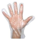 Plastic Transparent Disposable Clear Gloves (White) (100Pc) - Sleeve Design by Nari Haat, Indian ethnic wear, women c...