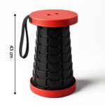 Adjustable Portable Telescopic Folding Stool (1 Pc) - Back View by Nari Haat, Indian ethnic wear, women clothing, des...