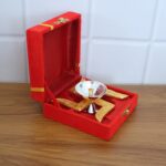 Auspicious Swastik-Base Pooja Diya - (1 Pc) - Fabric Detail by Nari Haat, Indian ethnic wear, women clothing, designe...