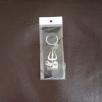 Mahakal Trishul & Shivling Design Metal Keychain - (1 Pc) - Fabric Detail by Nari Haat, Indian ethnic wear, women clo...