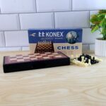 Foldable Magnetic Chess Board Game Set (24 x 24 Cm) - Fabric Detail by Nari Haat, Indian ethnic wear, women clothing,...