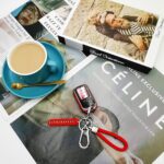 Anti-Lost Keychain with Number Plate – 1 Pc - Back View by Nari Haat, Indian ethnic wear, women clothing, designer ...