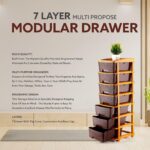 7-Layer Multipurpose Plastic Storage Drawer Organizer - Closeup Embroidery by Nari Haat, Indian ethnic wear, women cl...