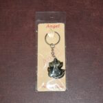 Ganesh Face Antique Black Metal Keychain (1 Pc) - Neckline Detail by Nari Haat, Indian ethnic wear, women clothing, d...