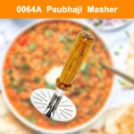 Pavbhaji Masher – Strong Kitchen Tool for Mashing Pavbhaji & Vegetables - Fabric Detail by Nari Haat, Indian ethnic...