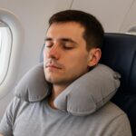Inflatable & Foldable, Pillow U Shape Air Cushion Travel Pillow (1 Pc / Mix Color) - Back View by Nari Haat, Indian e...