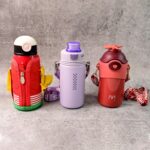 Stainless Steel Water Bottles 500 ML Approx (Mix Design & Color / 1 Pc) - Closeup Embroidery by Nari Haat, Indian eth...