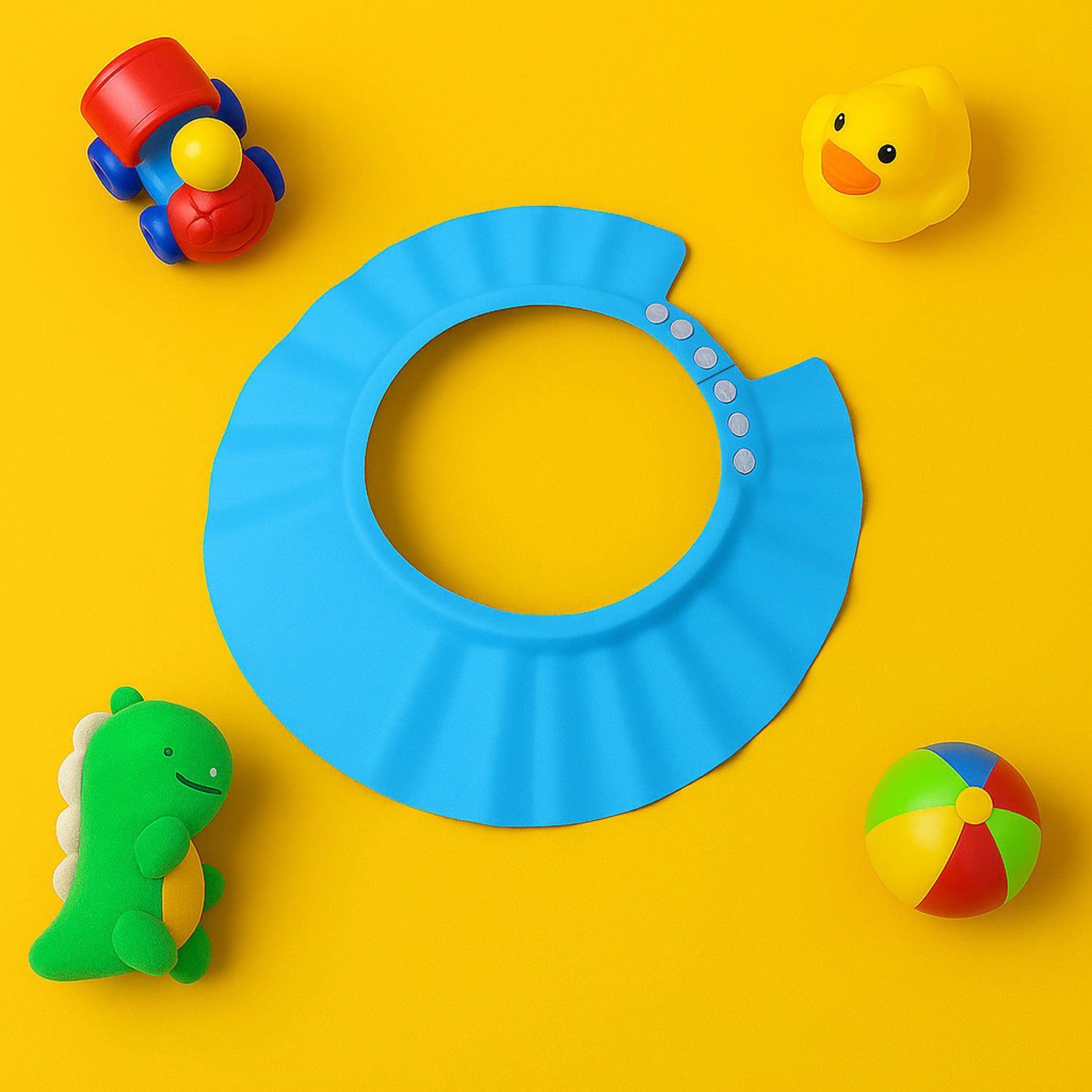 06_321fa2bb-734f-471a-a463-006abe4e8ebd.jpg Adjustable Baby Shower Cap (1 Pc) - Front View by Nari Haat, Indian ethnic wear, women clothing, designer suit