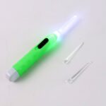 Green LED Flashlight Earpick with Tweezer (1 Pc) - Sleeve Design by Nari Haat, Indian ethnic wear, women clothing, de...
