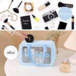 3-IN-1 Waterproof Transparent Travel Toiletry Bag Set - Back View by Nari Haat, Indian ethnic wear, women clothing, d...