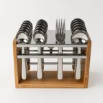 Apex Premium Stainless Steel Cutlery Set (24 Pc) - Sleeve Design by Nari Haat, Indian ethnic wear, women clothing, de...