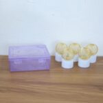 LED Ball Shaped Decorative Light with Mesh Cover (5 Pc / Set) - Fabric Detail by Nari Haat, Indian ethnic wear, women...