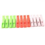 Cloth Clips Set of 12 – Strong Grip Plastic Laundry Pegs with Stainless Steel - Sleeve Design by Nari Haat, Indian ...