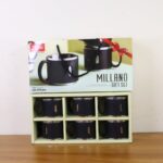 Apex Premium Stainless Steel Double Wall Coffee Mug Gift Set (6 Pc / 150 ML) - Fabric Detail by Nari Haat, Indian eth...