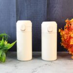 Stainless Steel Thermos Water Bottle 320lm (1 Pc) - Neckline Detail by Nari Haat, Indian ethnic wear, women clothing,...