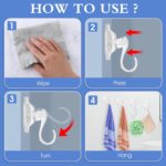 Plastic Suction Cup Hooks (4 Pcs Set) - Closeup Embroidery by Nari Haat, Indian ethnic wear, women clothing, designer...