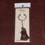 Lord Shiva Face Antique Finish Keychain (1 Pc) - Fabric Detail by Nari Haat, Indian ethnic wear, women clothing, desi...