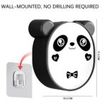 Plastic Cute Panda Soap Box – Wall Mounted Flip-Top Drain Soap Case (1 Pc) - Full Detail by Nari Haat, Indian ethni...