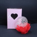 Crystal Ball Lotus LED Decorative Light (1 Pc) - Fabric Detail by Nari Haat, Indian ethnic wear, women clothing, desi...