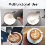 Small Electric Handheld Milk Frother with Stainless Steel Whisk (1 Pc) - Sleeve Design by Nari Haat, Indian ethnic we...