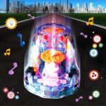 Rotating Transparent Gear Concept Car with Musical and 3D Flashing Lights Toy - Back View by Nari Haat, Indian ethnic...