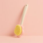 Soft Bristle Bath Brush with Long Handle (1 Pc) - Sleeve Design by Nari Haat, Indian ethnic wear, women clothing, des...