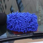 Microfiber Wash Mitt / Multipurpose Cleaning Glove (1 Pc) - Closeup Embroidery by Nari Haat, Indian ethnic wear, wome...