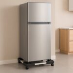 Adjustable Heavy-Duty Fridge and Washing Machine Stand Base Trolley 50x50 cm - Closeup Embroidery by Nari Haat, India...