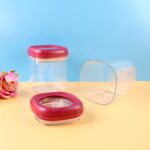 Supermom Transparent Twist Lock Kitchen Storage Container Set (Approx 800ML & 2Pc) - Neckline Detail by Nari Haat, In...