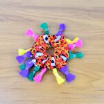 Traditional Multicolor Navratri Hair Bun (1 Pc) - Fabric Detail by Nari Haat, Indian ethnic wear, women clothing, des...