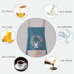 Multipurpose Kitchen Cooking Apron with Front Pocket (1 Pc) - Fabric Detail by Nari Haat, Indian ethnic wear, women c...