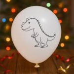 Assorted Printed Mix Design Party Latex Balloons (1 Pc) - Back View by Nari Haat, Indian ethnic wear, women clothing,...