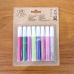 DIY Multi-Color Glitter Craft Glue Pen Set (10ML / 8 Pc) - Fabric Detail by Nari Haat, Indian ethnic wear, women clot...