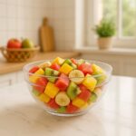 Transparent Idli Mixing & Serving Bowl | Textured Plastic Kitchen Bowl (1 Pc) - Neckline Detail by Nari Haat, Indian ...