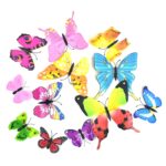 Decorative Colorful Butterfly Wall Stickers (12 Pc / Set) - Sleeve Design by Nari Haat, Indian ethnic wear, women clo...