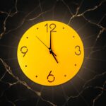 Modern Minimalist Wall Clock for Home & Office Décor (1 Pc) - Closeup Embroidery by Nari Haat, Indian ethnic wear, w...