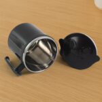 1 Pc Apex Cat Mug – 250 ml Stainless Steel Insulated Inner with Cute Cat Print - Fabric Detail by Nari Haat, Indian...