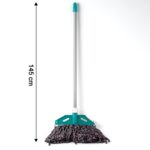 Premium Cotton Yarn Floor Cleaning Mop with Long Handle (1 Pc) - Back View by Nari Haat, Indian ethnic wear, women cl...