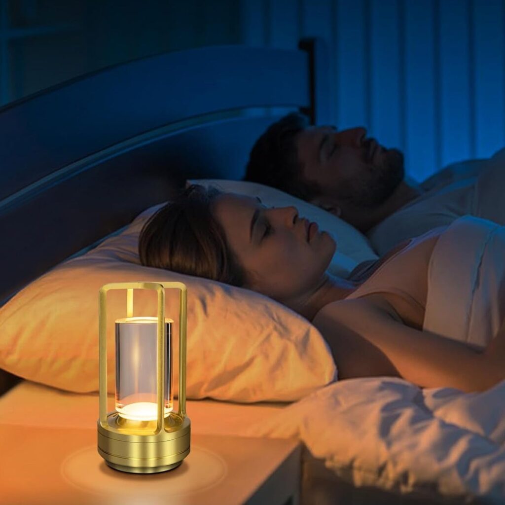 Elegant Crystal Table Lamp with LED Light